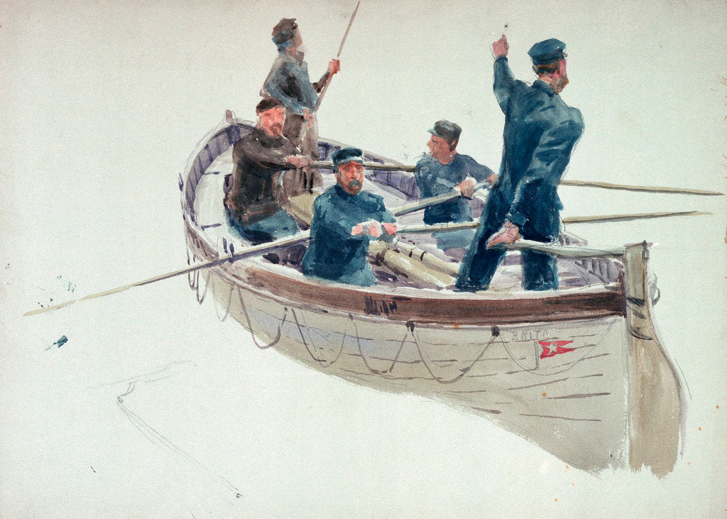 Detail of White Star cutter by William Lionel Wyllie