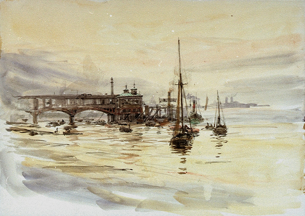 Detail of Tilbury by William Lionel Wyllie