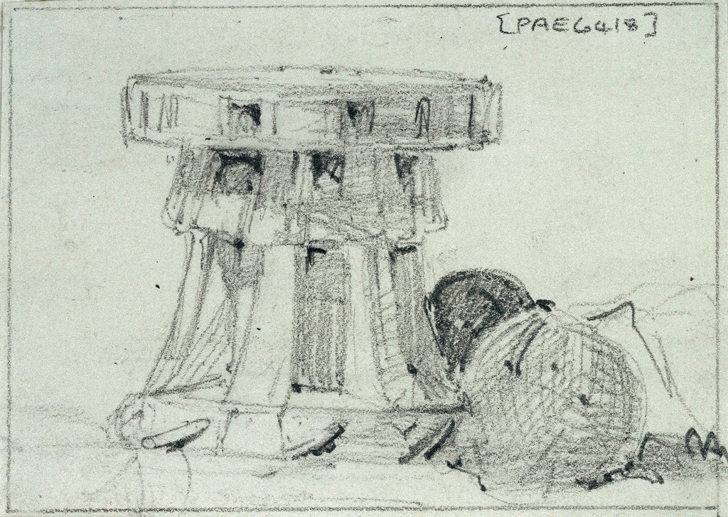 Detail of A capstan by Edward William Cooke