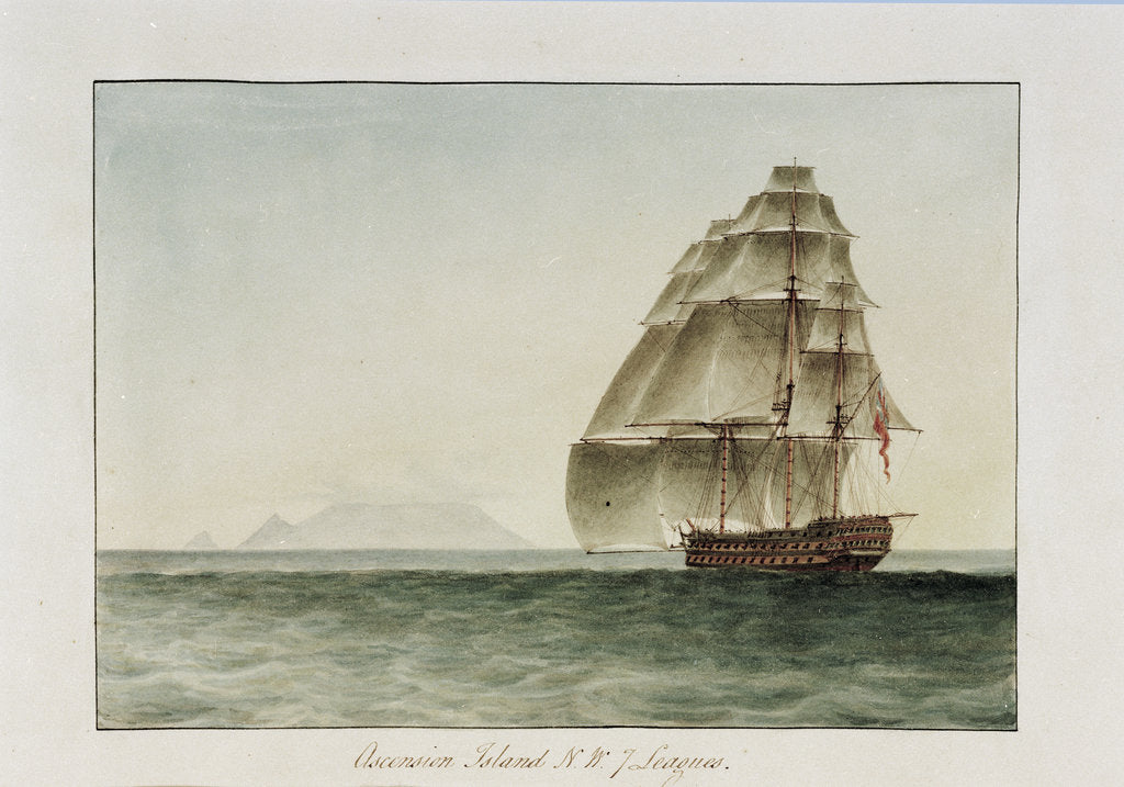 Detail of Ascension Island N. W. 7 Leagues by William Innes Pocock