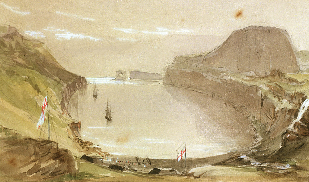 Detail of Christmas Harbour, Kergeulen Island by J.E. Davis