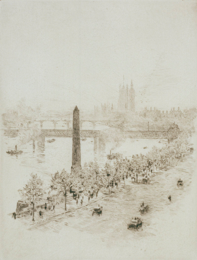 Detail of Cleopatra's Needle by William Lionel Wyllie