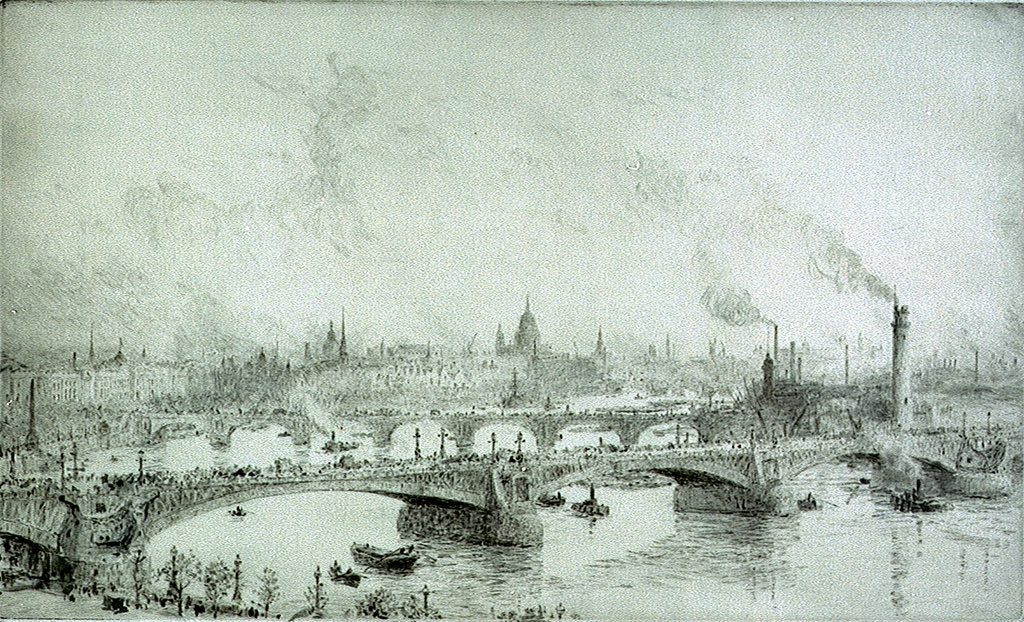 Detail of Imaginary W.L.Bridge by William Lionel Wyllie
