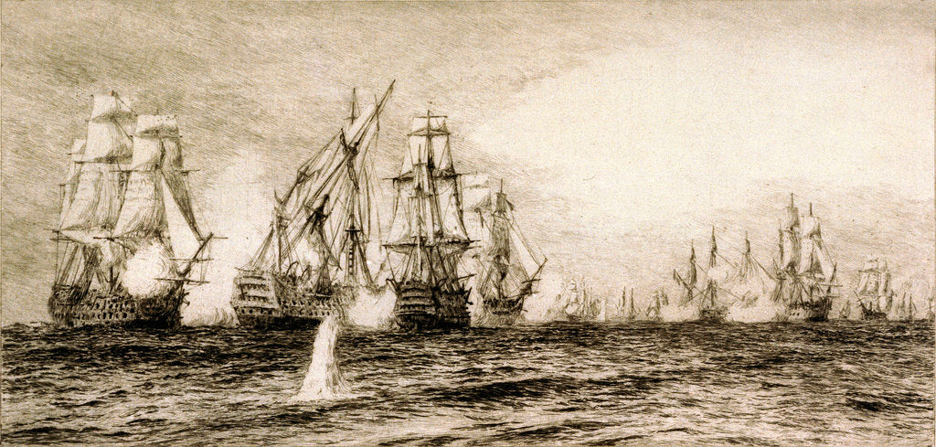 Detail of Trafalgar by William Lionel Wyllie