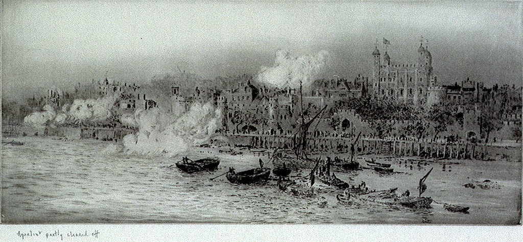 Detail of Royal Salute, Tower of London by William Lionel Wyllie