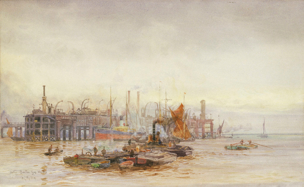 Detail of Jetty Becton Gasworks by William Lionel Wyllie