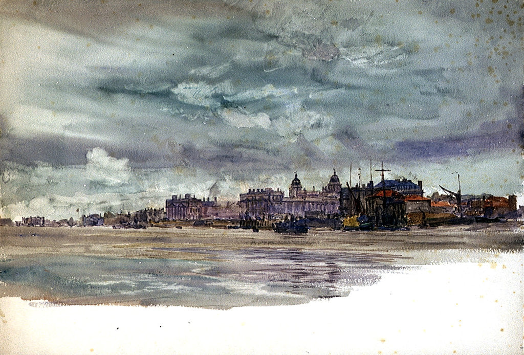 Detail of Greenwich by William Lionel Wyllie