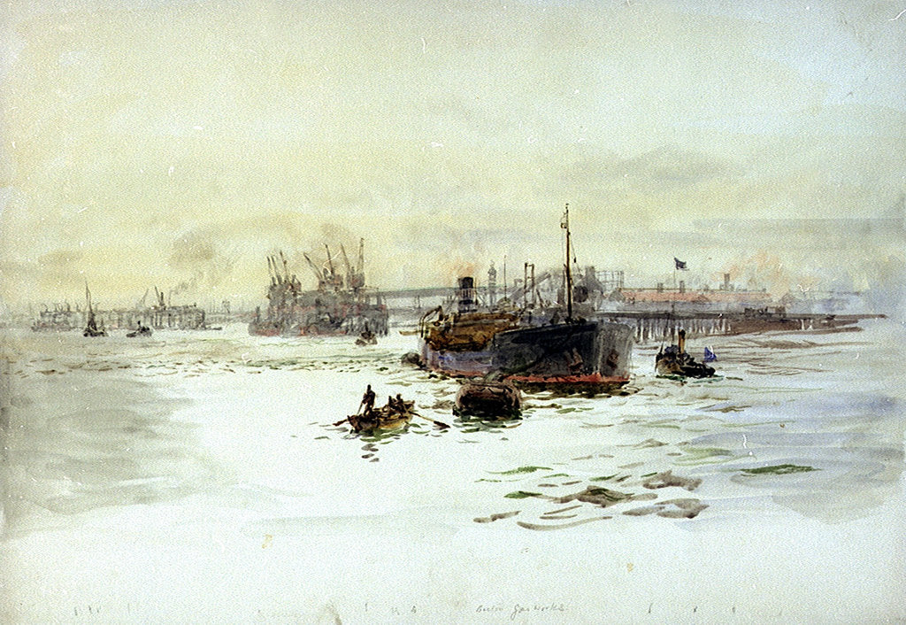 Detail of Becton Gasworks by William Lionel Wyllie