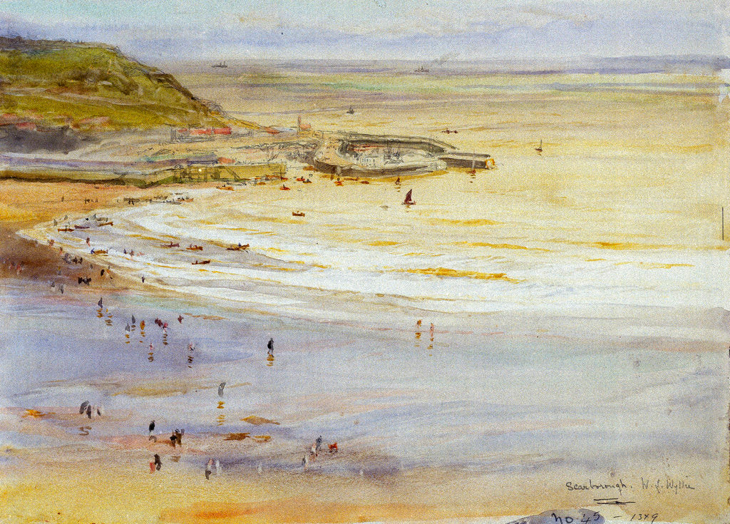 Detail of Scarborough by William Lionel Wyllie