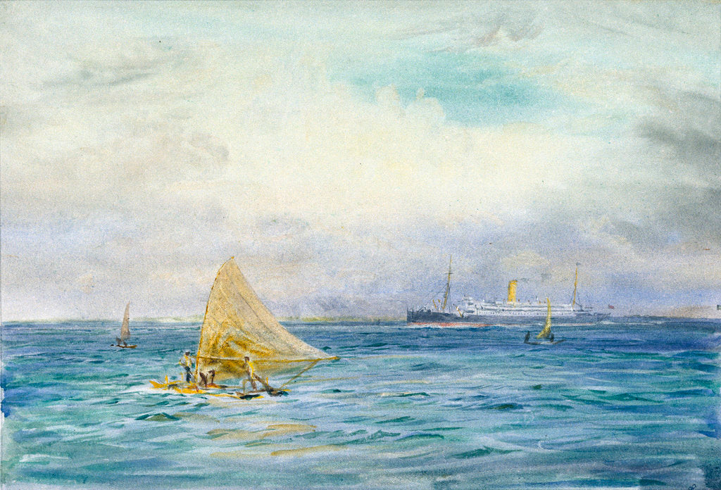 Detail of Catamarans by William Lionel Wyllie