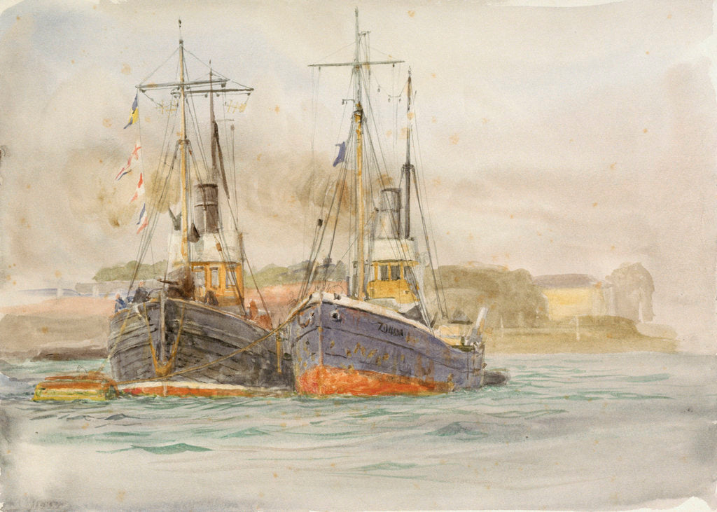 Detail of Drifters by William Lionel Wyllie