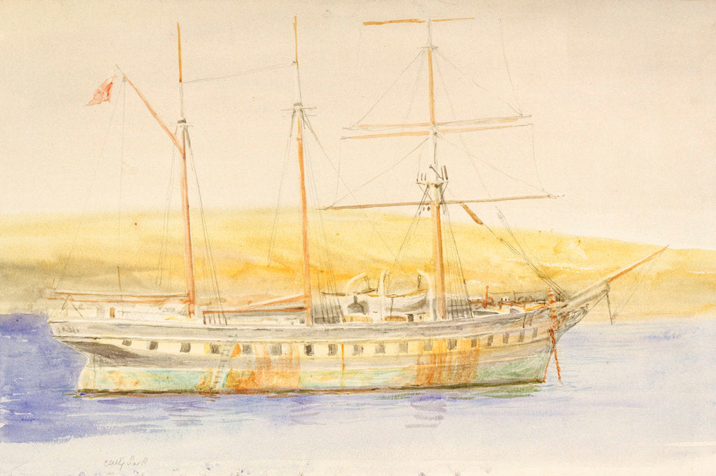 Detail of 'Cutty Sark' (1869) by William Lionel Wyllie