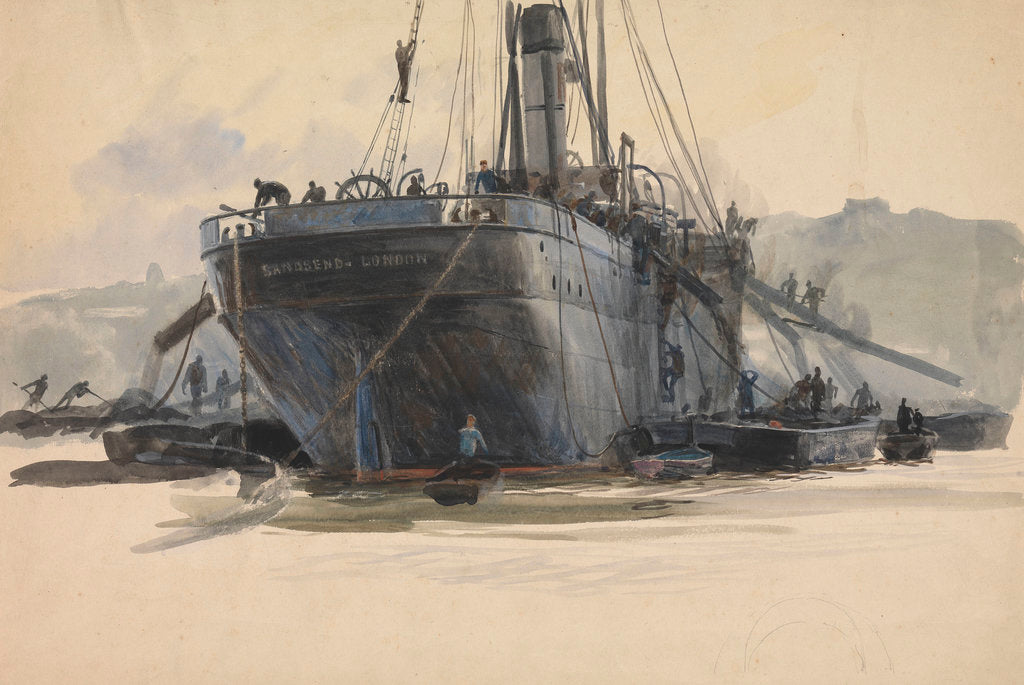 Detail of Sandsend Collier by William Lionel Wyllie