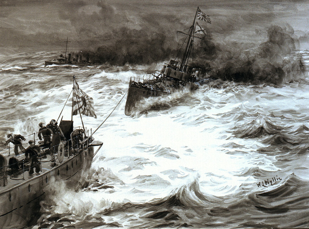 Detail of A Lost Prize, Port Arthur by William Lionel Wyllie