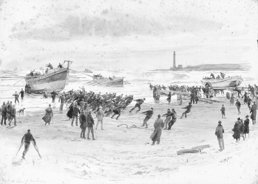 Detail of Lifeboat, Montrose by William Lionel Wyllie