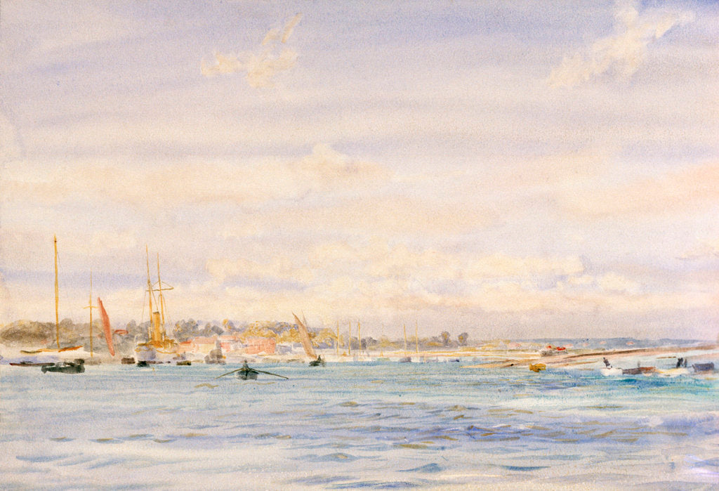 Detail of Yachts by William Lionel Wyllie by William Lionel Wyllie
