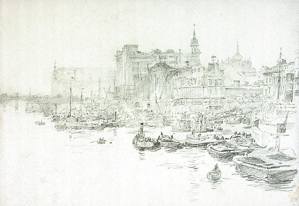 Detail of Adelaide Buildings by William Lionel Wyllie