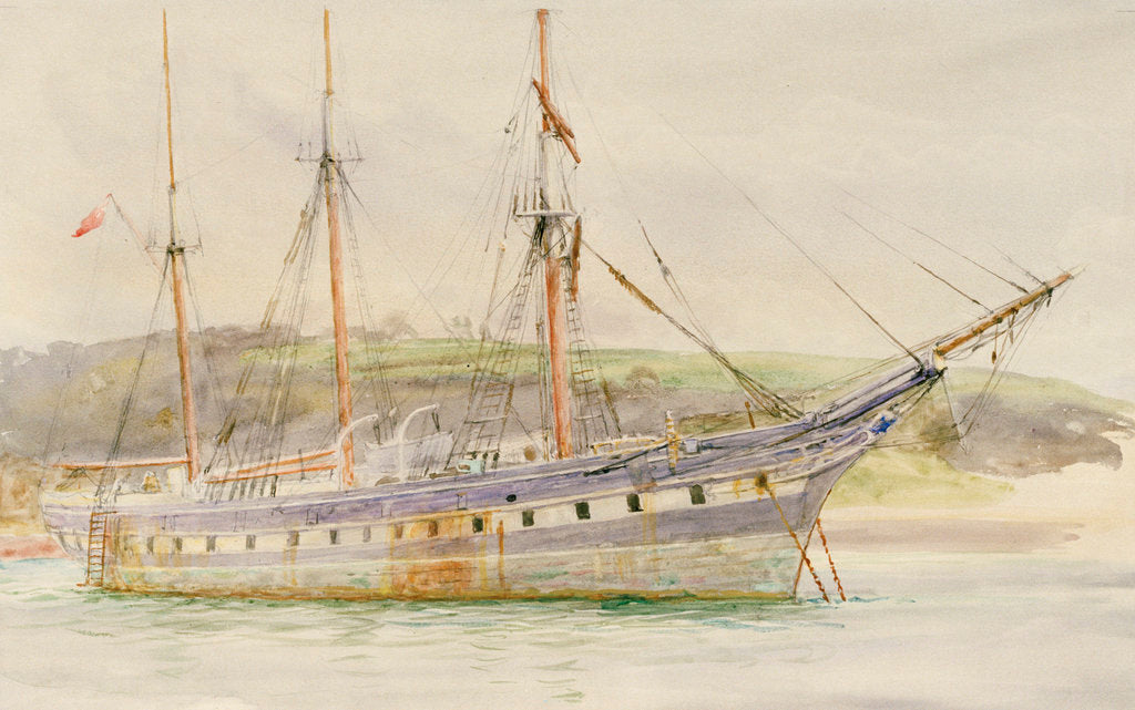 Detail of 'Cutty Sark' (1869) by William Lionel Wyllie