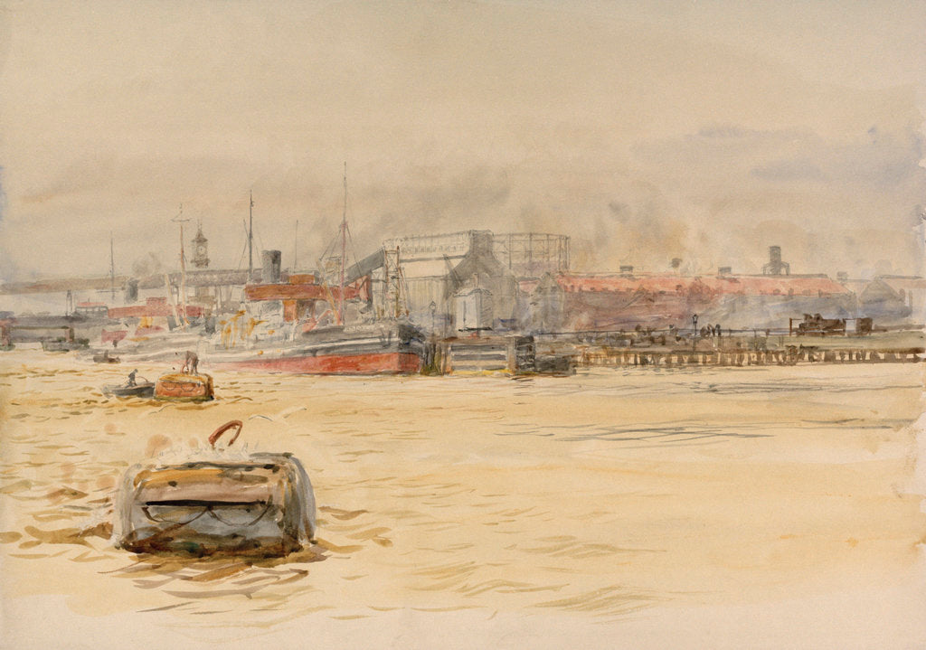 Detail of Becton Gas Works by William Lionel Wyllie