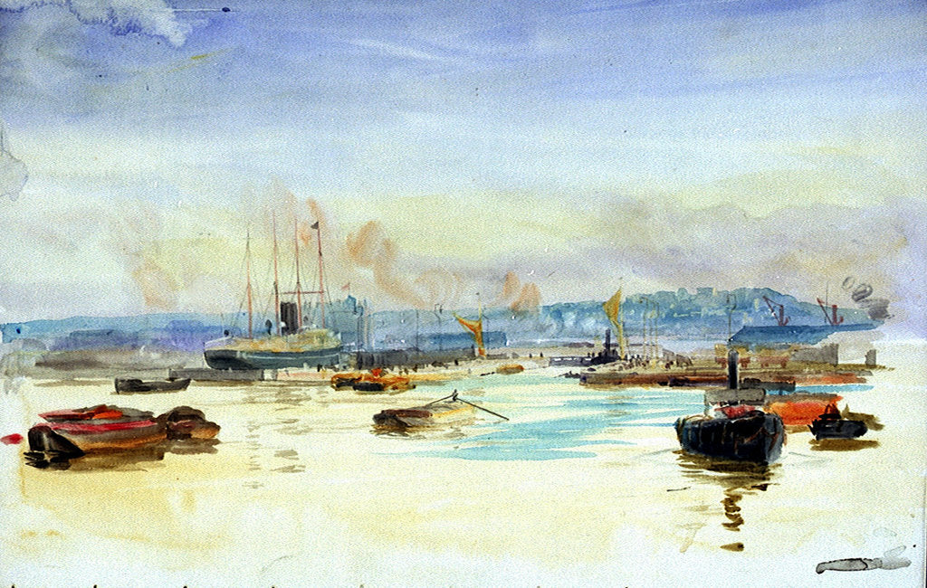 Detail of Tilbury by William Lionel Wyllie