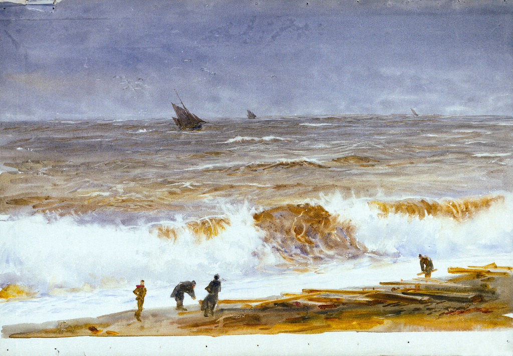 Detail of Berck-sur-Mer by William Lionel Wyllie