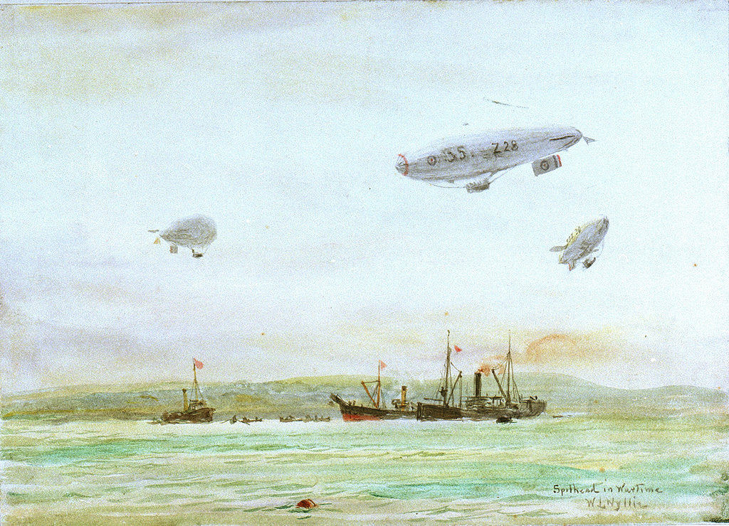 Detail of Spithead in Wartime by William Lionel Wyllie