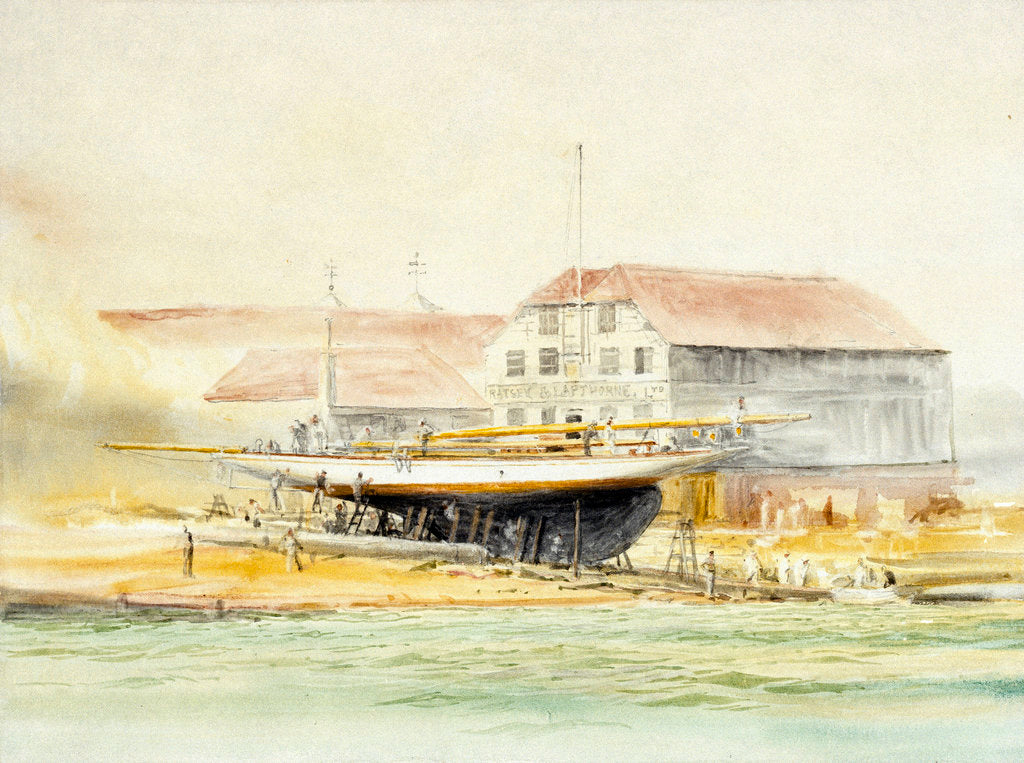 Detail of Camper & Nicholson's by William Lionel Wyllie