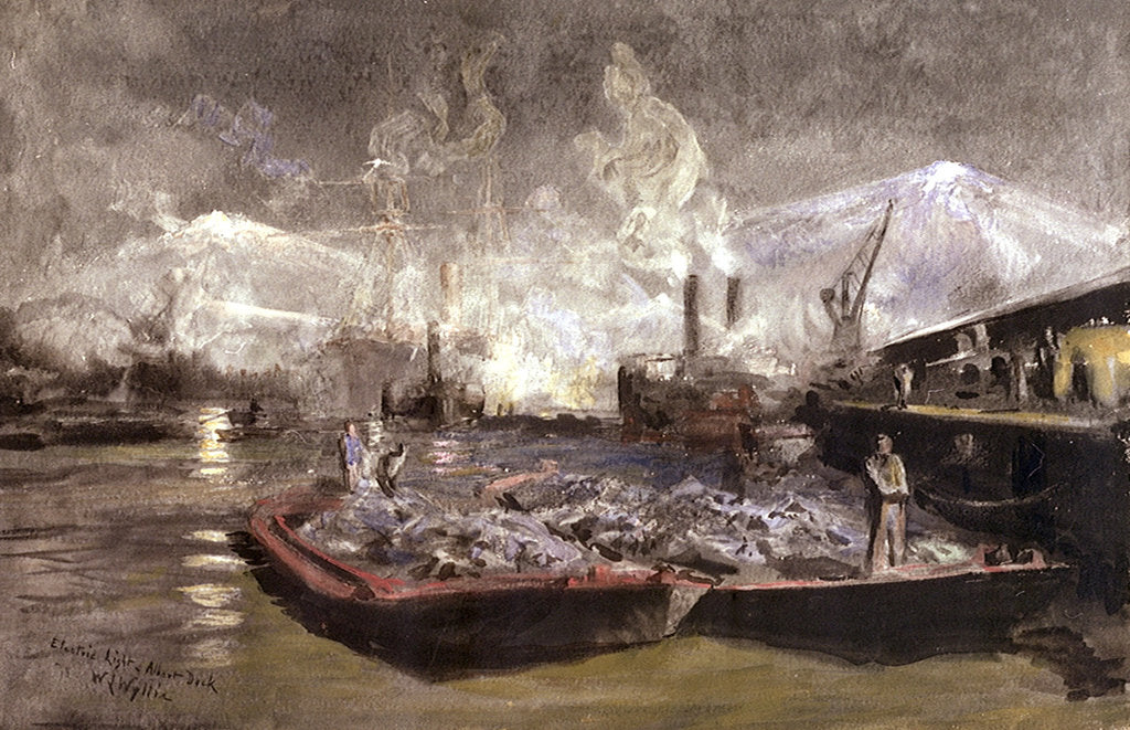 Detail of Loading under Arc Light by William Lionel Wyllie