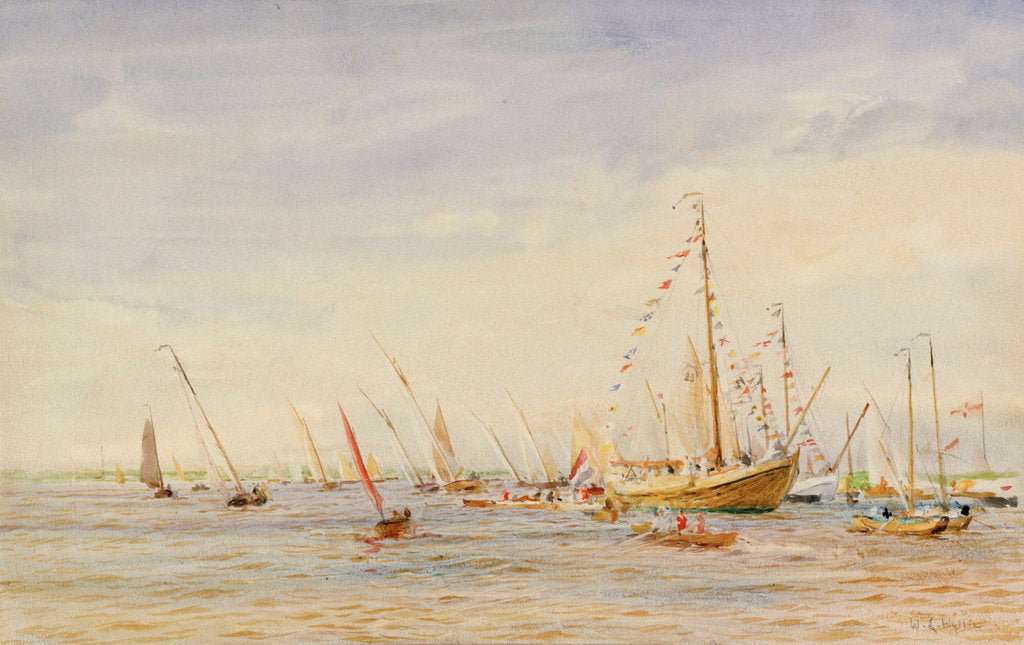 Detail of Racing, Zuider Zee by William Lionel Wyllie