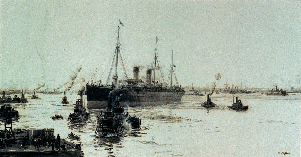 Detail of New York by William Lionel Wyllie