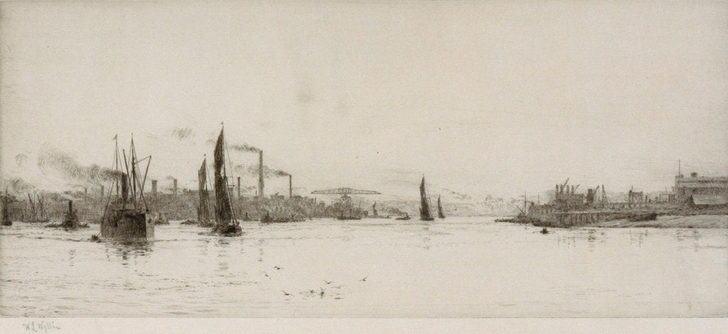 Detail of Woolwich Reach by William Lionel Wyllie