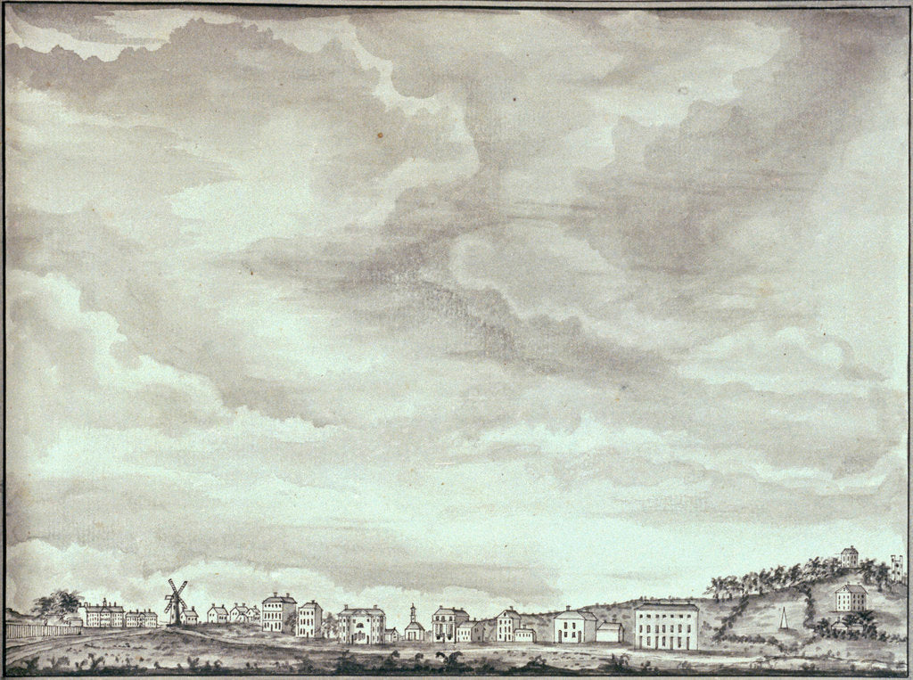 Detail of View of Woolwich Common and Sevendroog Tower by John Charnock