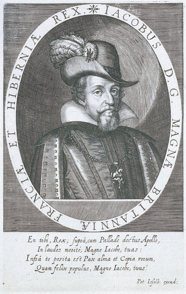 Detail of James I (1566-1625) by C. G.