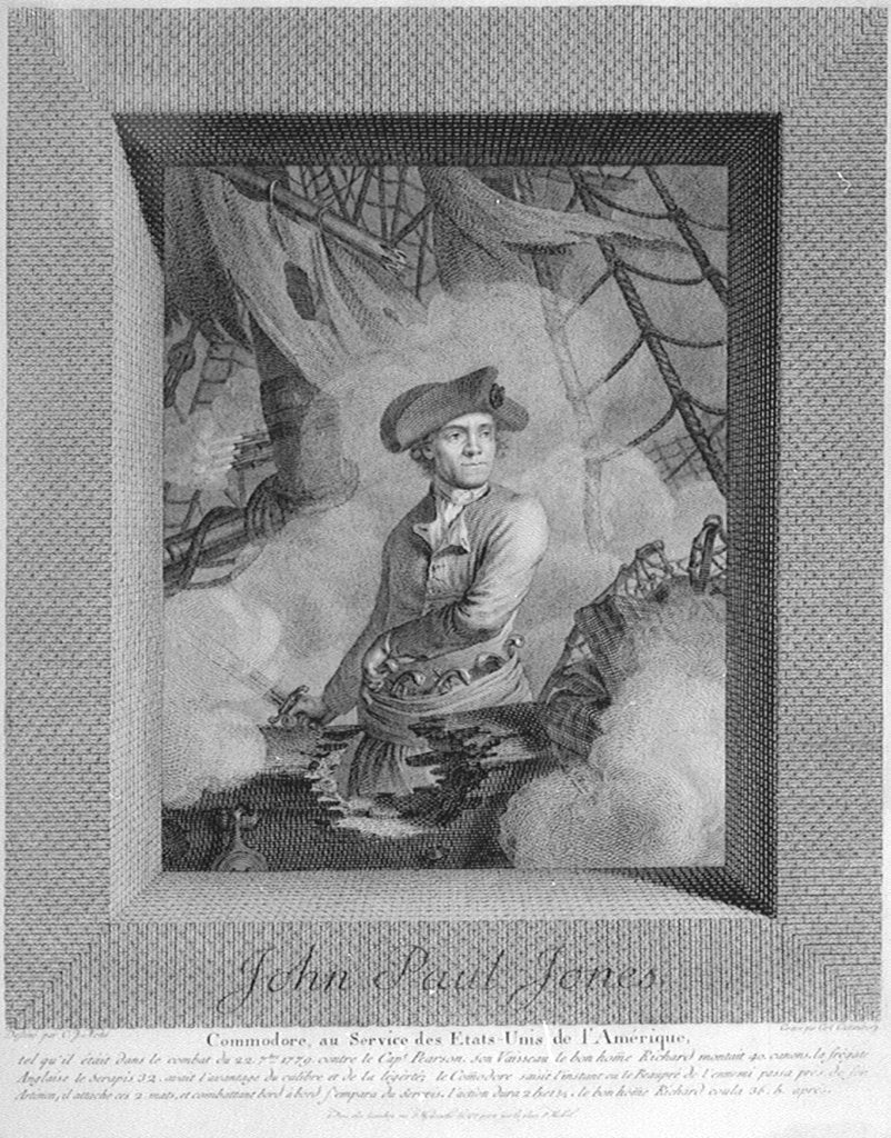 Detail of Captain John Paul Jones (1747-1792) by C.J. Notte