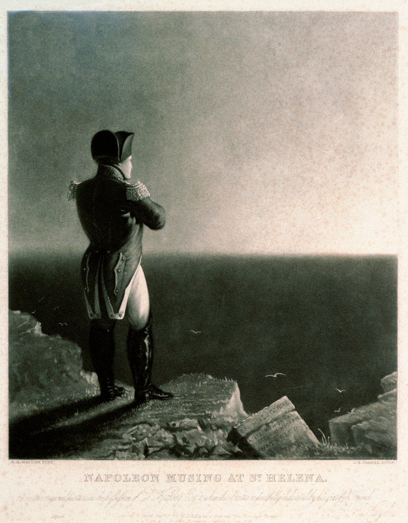 Detail of Napoleon musing at St Helena by Benjamin Robert Hayden