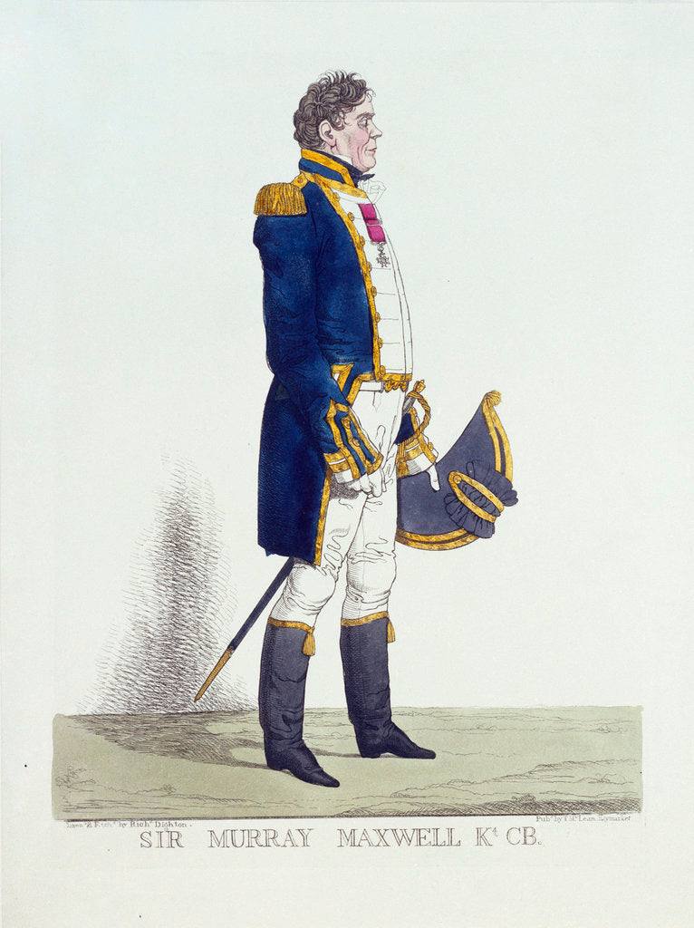 Detail of Sir Murray Maxwell Kt CB by Robert Dighton