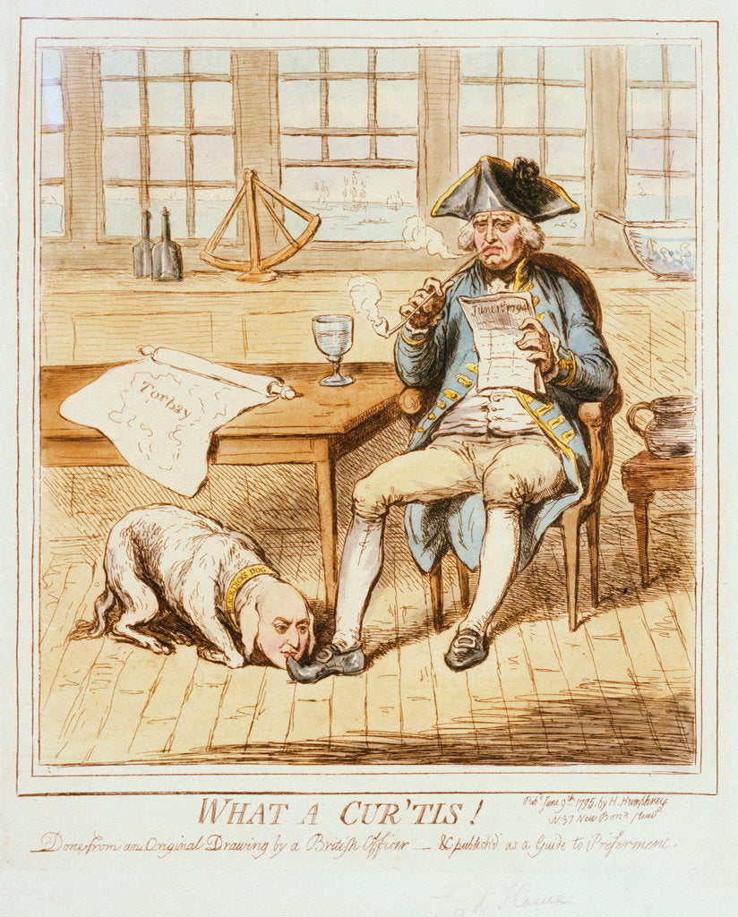 Detail of What a Cur 'tis! Done from an original drawing by a British Officer - & published as a Guide to Preferment by H. Humphrey