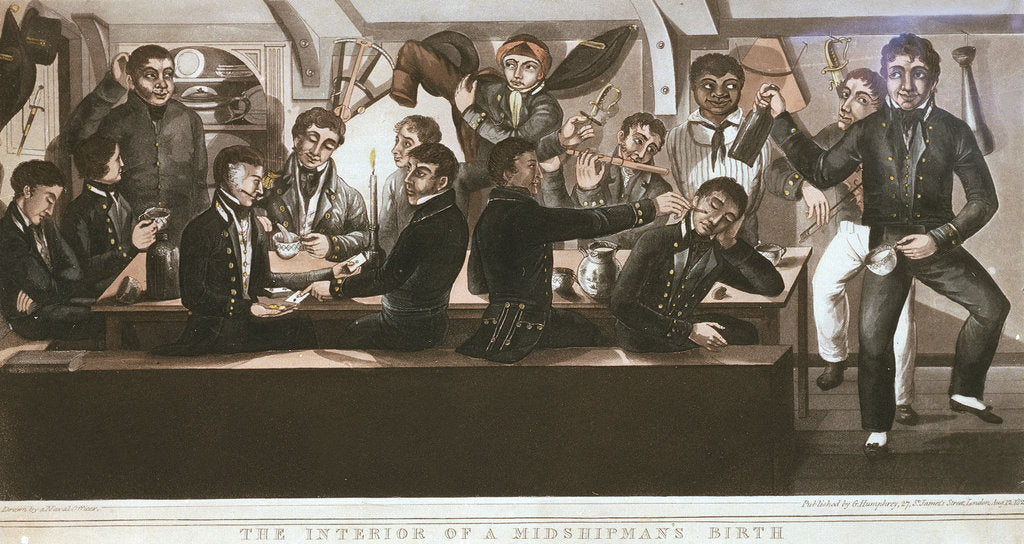 Detail of The Interior of a Midshipman's Birth by George Humphrey
