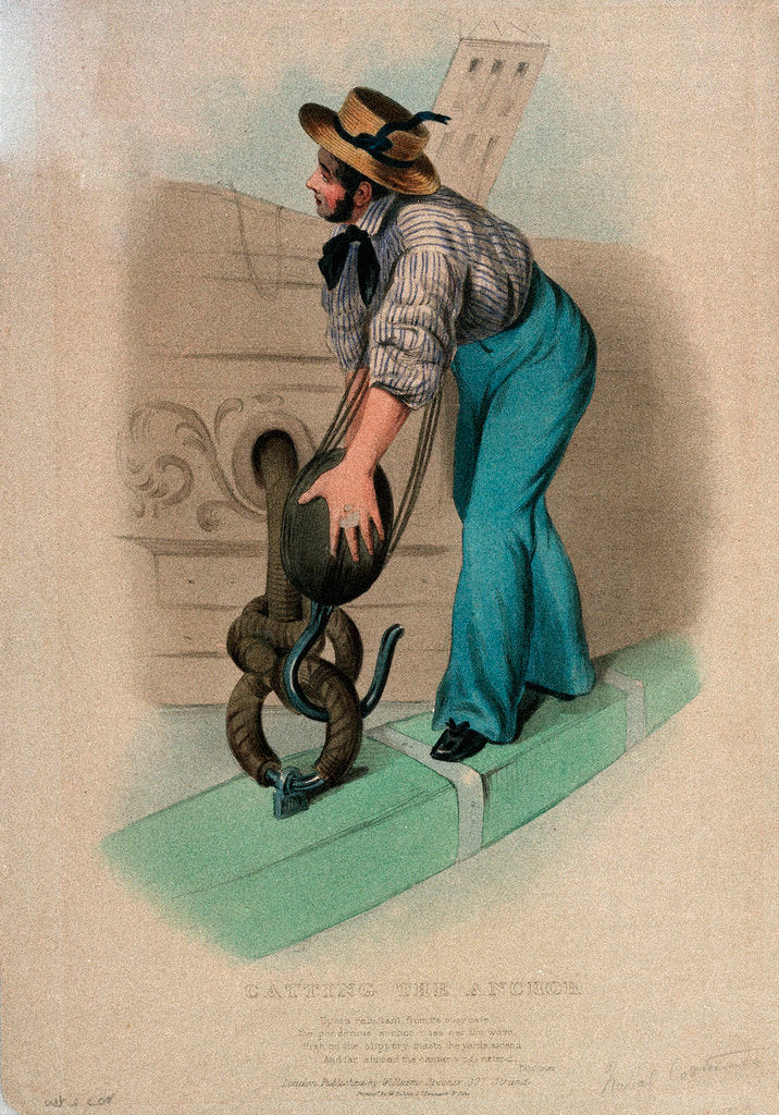 Detail of Catting the anchor by W. Kohler