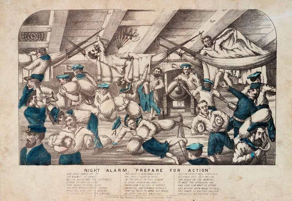 Detail of Night Alarm, Prepare for Action by H.M. Currie & Son
