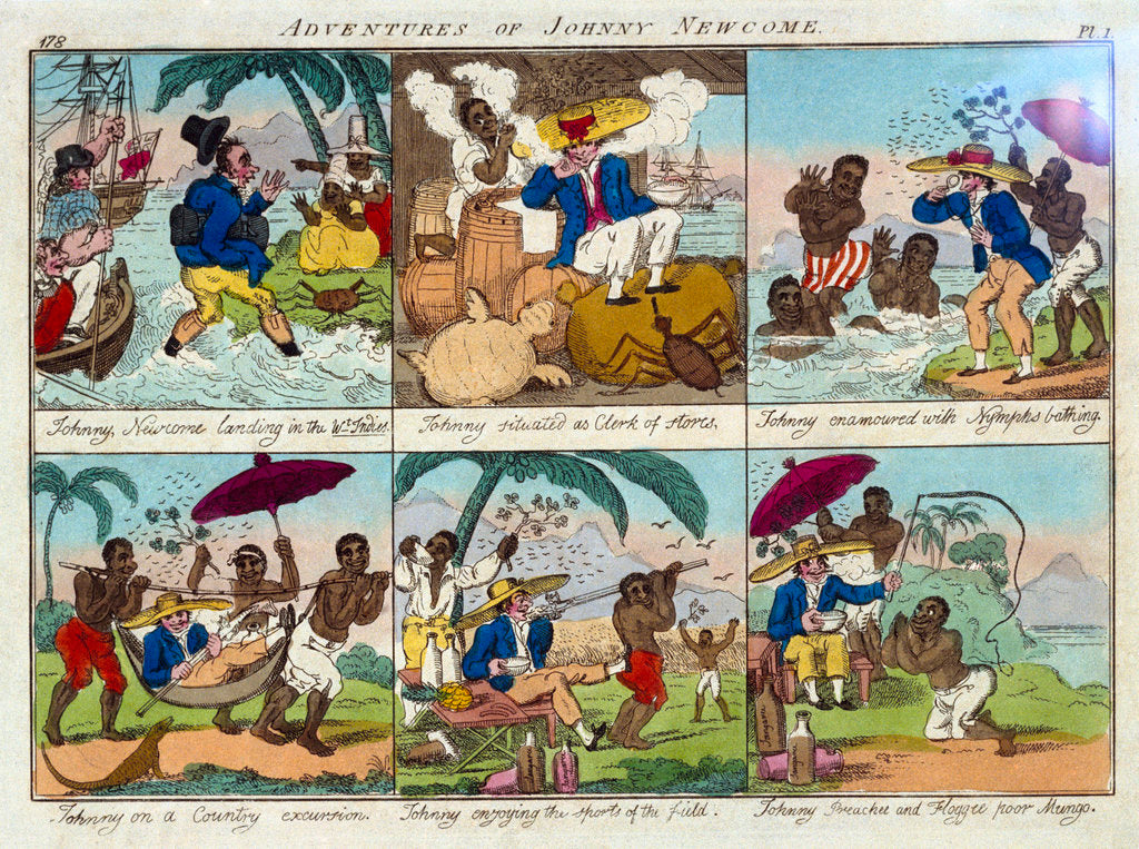 Detail of Adventures of Johnny Newcome by William E.