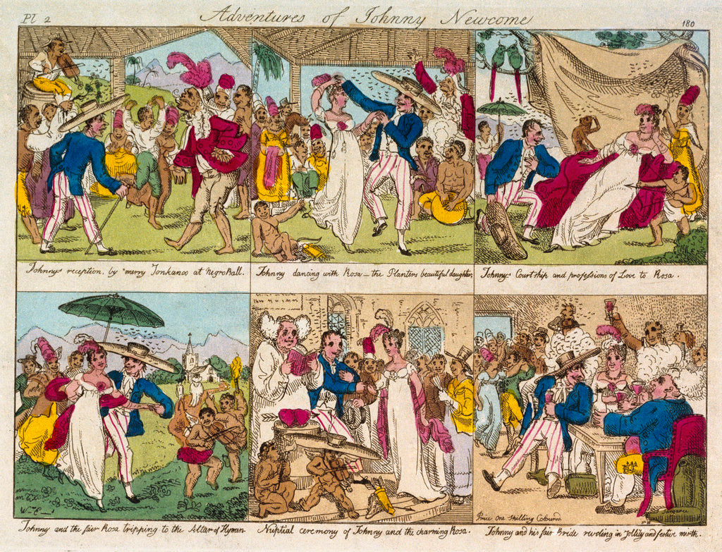 Detail of Adventures of Johnny Newcome by William E.