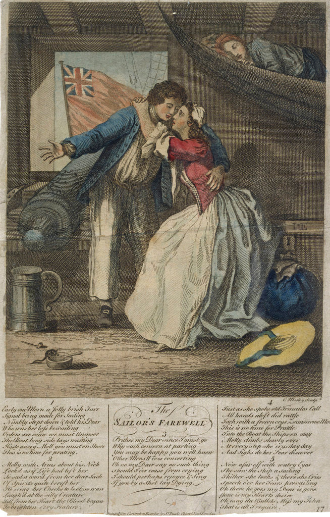Detail of The sailor's farewell by Charles Mosley