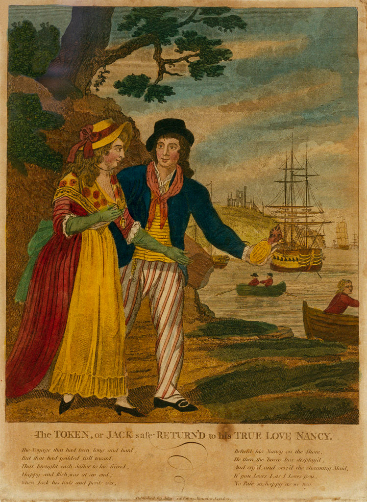 Detail of The Token, or Jack safe Return'd to his True Love Nancy by John Fairburn