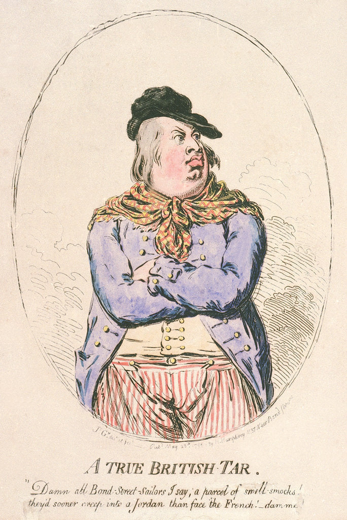 Detail of A true British tar by James Gillray