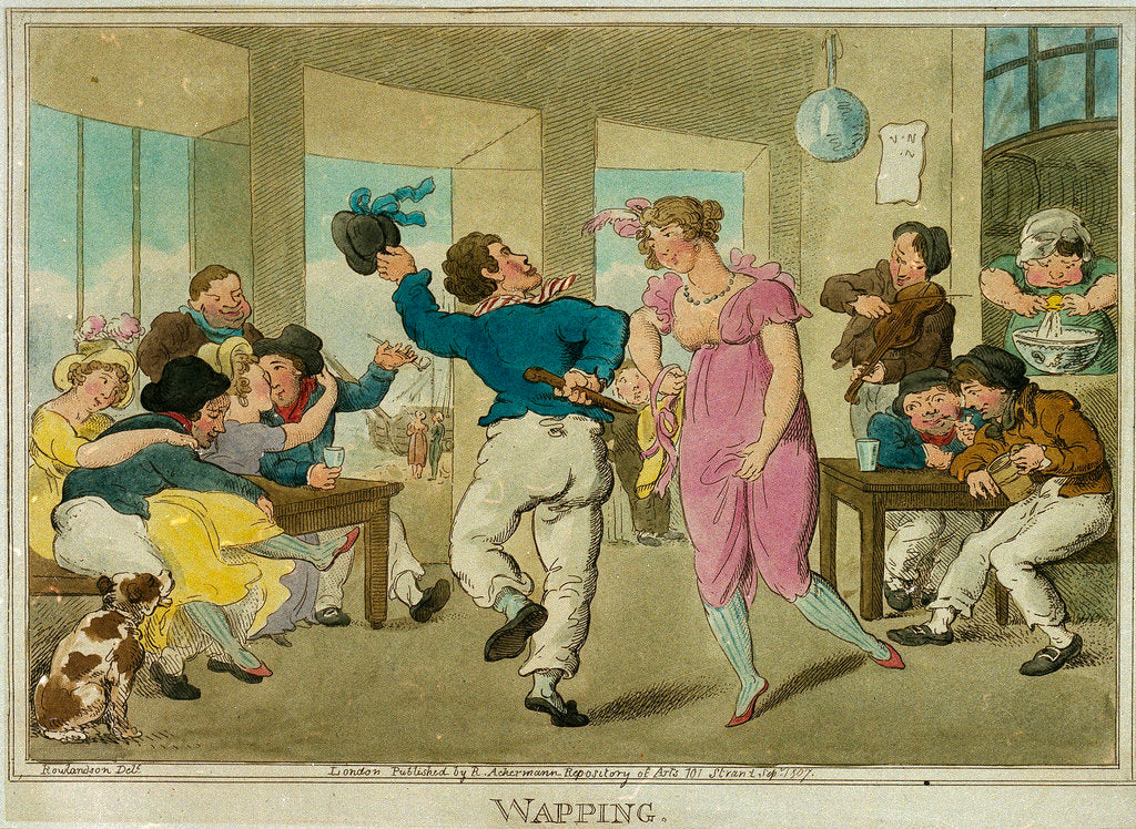 Detail of Wapping by Thomas Rowlandson