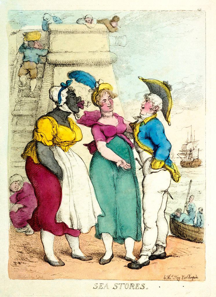 Detail of Sea Stores by Thomas Rowlandson
