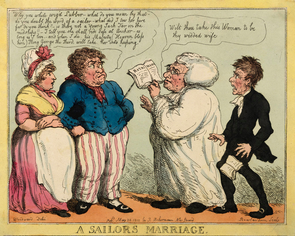 Detail of A sailor's marriage by George M. Woodward
