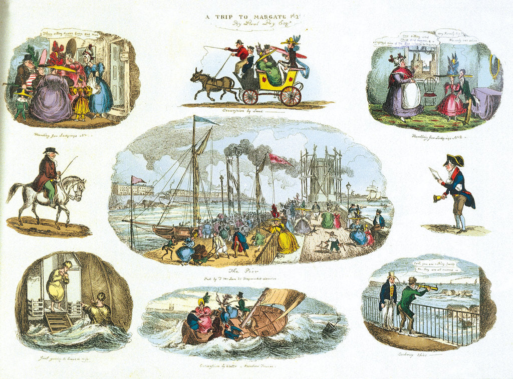 Detail of A Trip to Margate Pl 2d by Paul Pry Esqr by Paul Pry