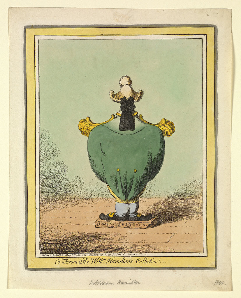 Detail of Nelson as a Greek vase by H. Humphrey